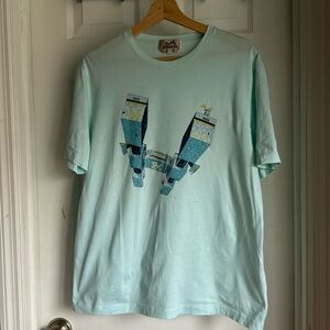 Hermès Imprime Odysee T-shirt with graphics at center front and crew neck SZ /M